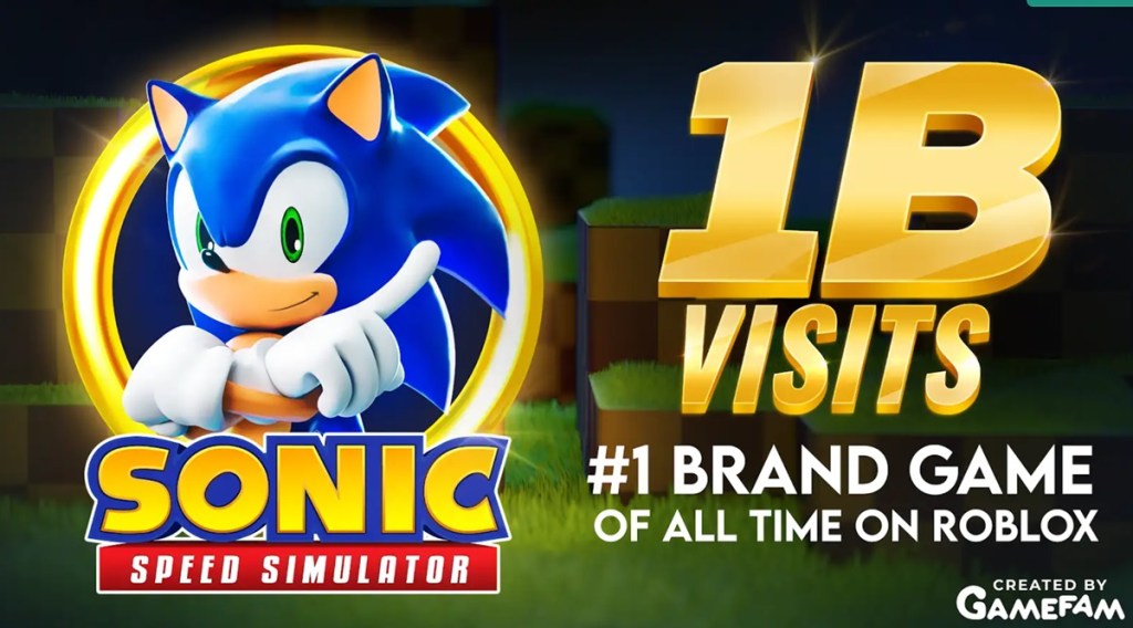 How Gamefam built the 1st branded Roblox game to cross 1B visits -- Sonic Speed Simulator