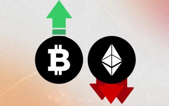 ETH/BTC hits lowest point in over 3 years, sliding to 0.03508