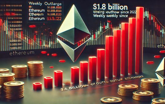 $1.8B In Ethereum Withdrawn From Exchanges In Largest Weekly Outflow Since 2022 – Details