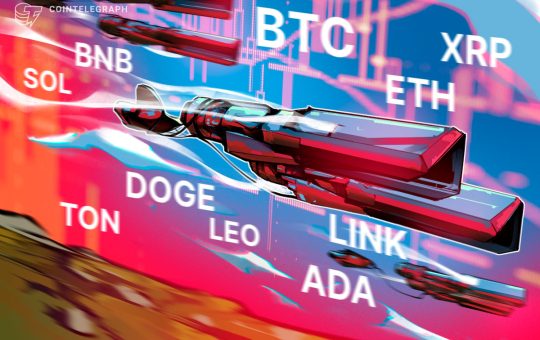 BTC, ETH, XRP, BNB, SOL, DOGE, ADA, TON, LEO, LINK