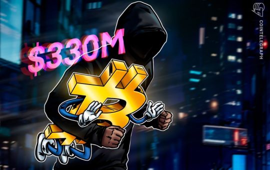 Monero likely pumped 50% due to suspected $330M Bitcoin theft: ZachXBT