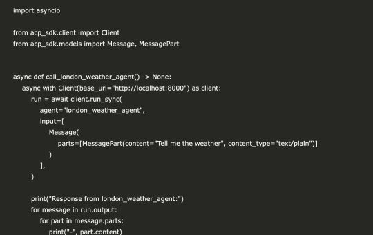 Getting Started with Agent Communication Protocol (ACP): Build a Weather Agent with Python