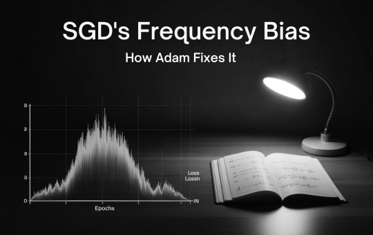 Stochastic Gradient Descent (SGD's) Frequency Bias and How Adam Fixes It 