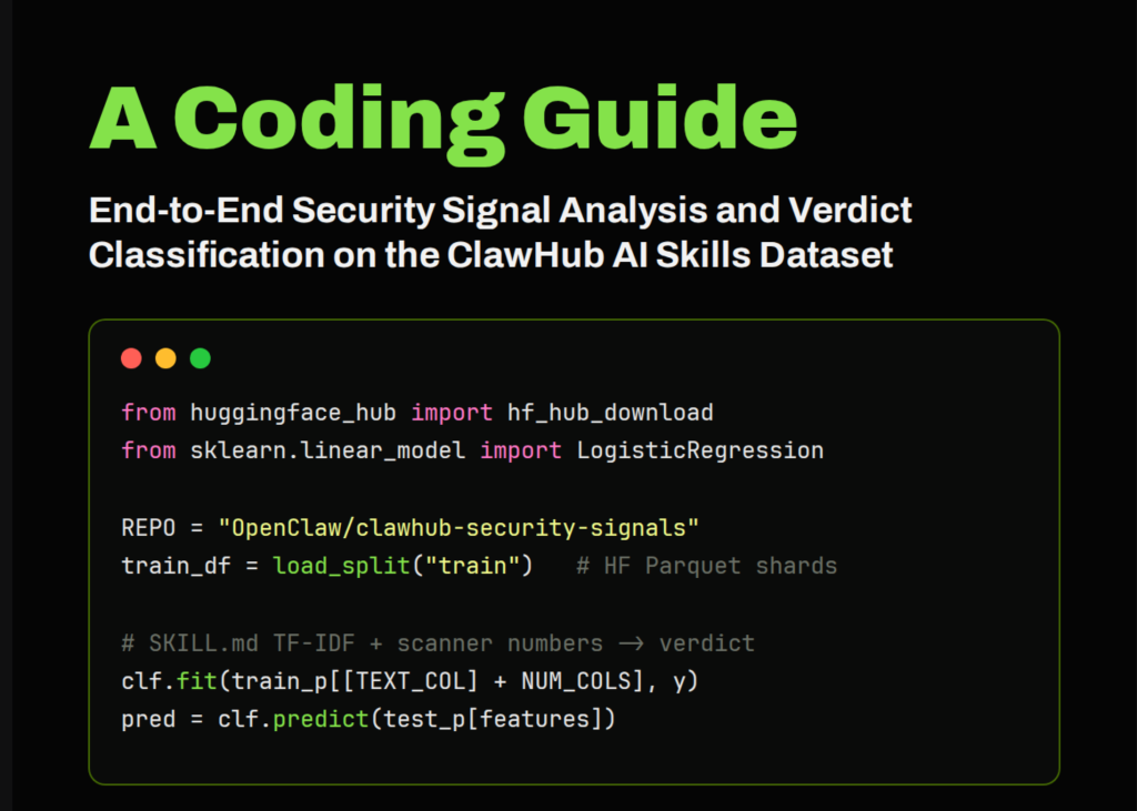 ClawHub Security Signals: A Coding Guide to End-to-End Security Signal Analysis and Verdict Classification on the AI Skills Dataset