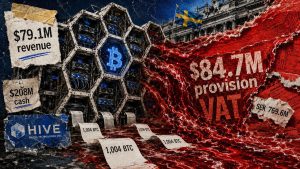 HIVE booked $84.7M, exceeding revenue