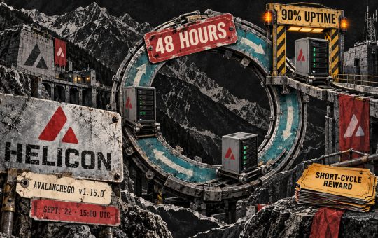 Avalanche’s Helicon upgrade cuts validator lockups from 14 days to 48 hours