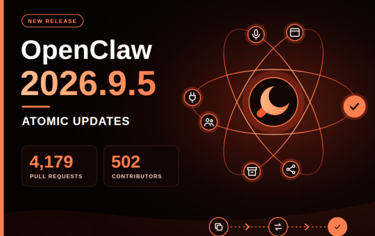 OpenClaw Releases 2026.9.5 With Atomic Updates, Plugin Hot Reload, Conversation Sharing, and Expanded GPT Live
