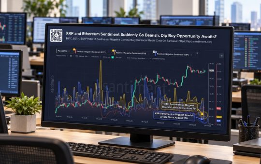 XRP Sentiment Turns Bearish as Bullish-to-Bearish Ratio Hits 0.67